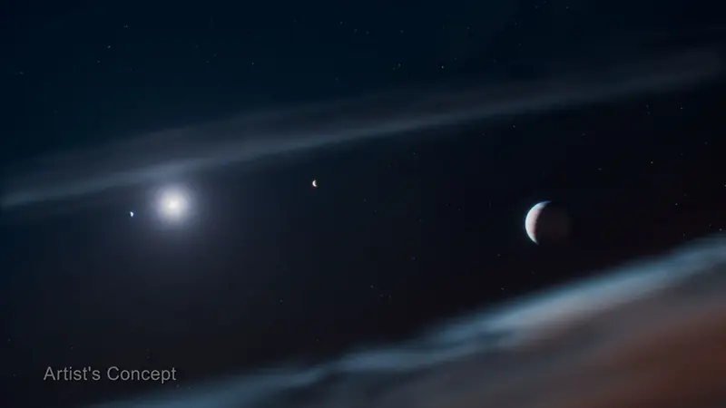 Scientific illustration of the dusty Beta Pictoris planetary system